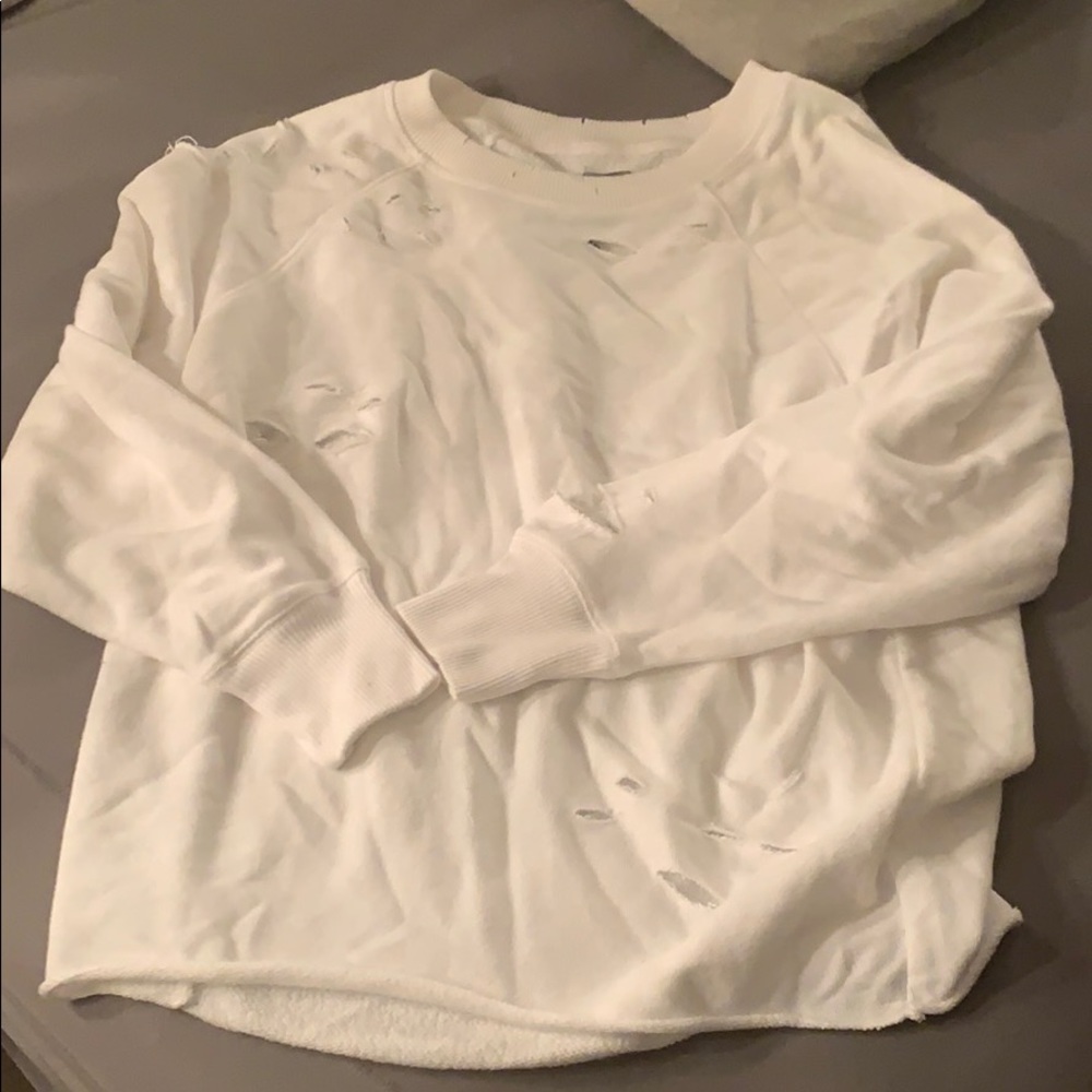 Aerie distressed sweatshirt
